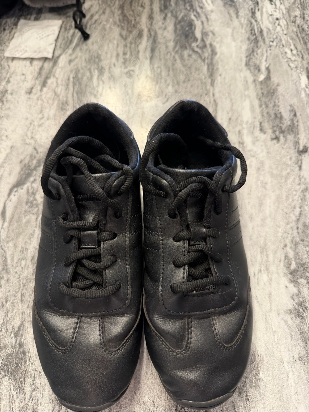 Girls black cheer shoes